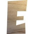 thumbnail image 1 of Unfinished Wooden Craft E, Wood Letter 14'' Tall Wall Hanging Sign Letters, Paintable, 1 of 3