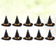 thumbnail image 3 of Mini sombreros de bruja hechos a mano, decoración de botellas de vino, juego de funda para botella de vino, manualidades DIY (sombrero de bruja), 10 Uds., 3 of 4