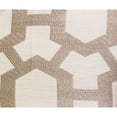 thumbnail image 3 of Plutus Linked Charisma Pillow in Beige and Brown Tones 18"L x18"W, 3 of 3