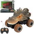 thumbnail image 4 of ​Dinosaur RC Car Toy - 4-Channel Remote Control w/ 2.4GHz, Shockproof Wheels, Simulated Dino Design - Ages 3+ Gift Gray, 4 of 7