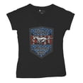thumbnail image 5 of Ford Mustang Boss 302 Women's V-Neck T-shirt American Muscle Car Fan Performance Racing Road Runner V8 1969 2012 Tee, 5 of 7