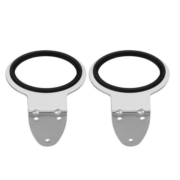 Raindrops 2pcs Wall Mounted Hair Dryer Holder Stainless Steel Blow Dryer Holder For Bathroom And Salon Space Saving Hair Dryer Wall Mount