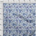 thumbnail image 3 of oneOone Cotton Flex Medium Blue Fabric Floral Sewing Fabric By The Yard Printed Diy Clothing Sewing Supplies 40 Inch Wide, 3 of 4