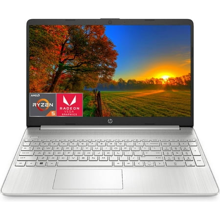 HP 15.6" HD Laptop, AMD Ryzen 5 5500U(Beats i7-1165G7), 16GB RAM, 1TB SSD, AMD Radeon Graphics, Webcam, USB-A&C, Wi-Fi, Fast Charge, Thin & Portable, Windows 11 Home, Cefesfy USB Hub