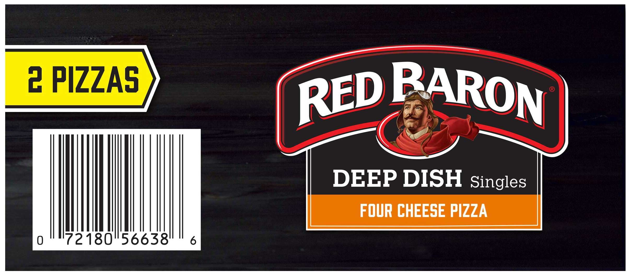 Red Baron Single 4 Cheese Deep Dish Pizza, 5 inch - 12 per case.