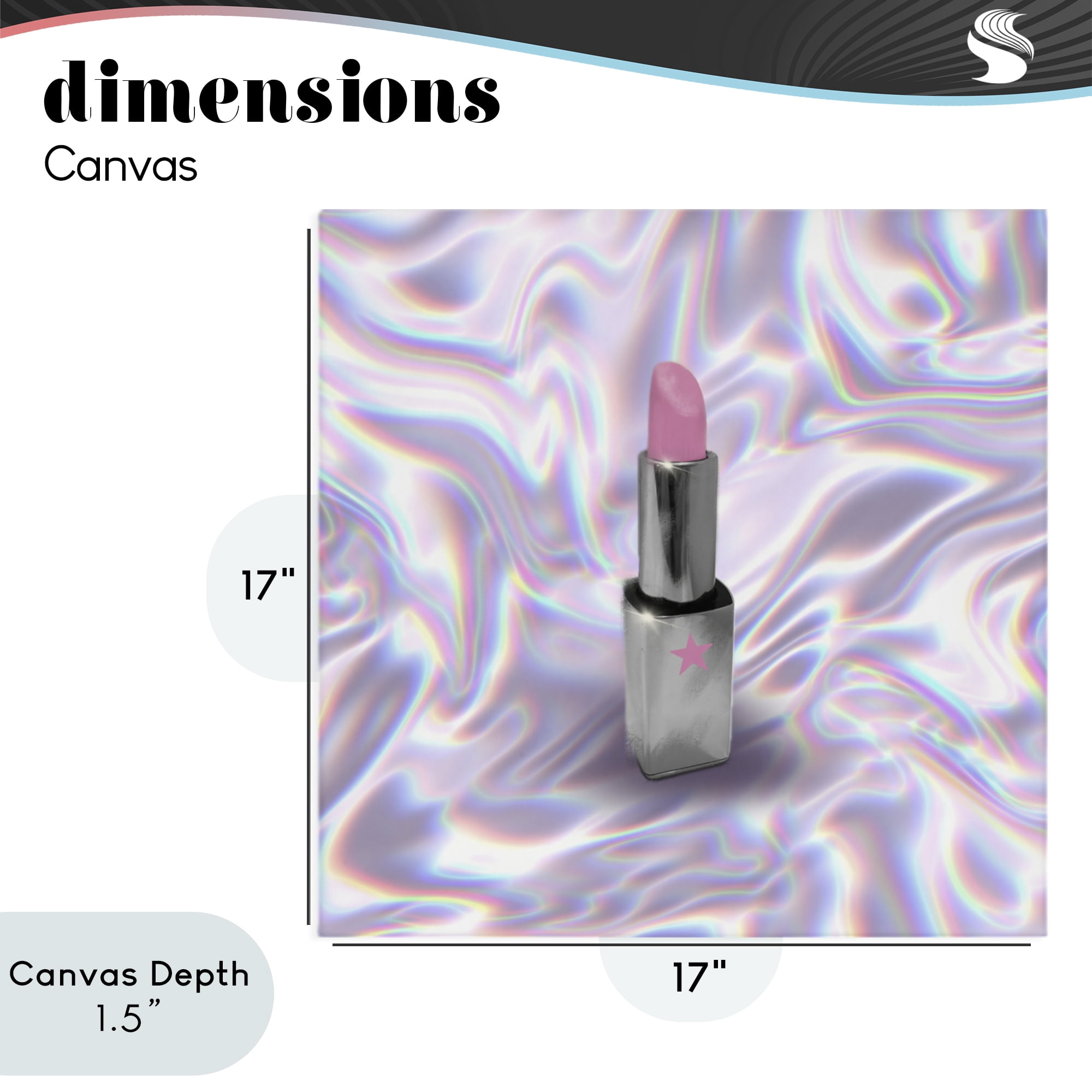 Stupell Industries Iridescent Icon Lipstick Canvas Wall Art, design by Matthew Piotrowicz