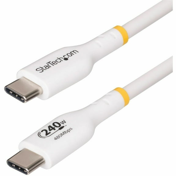 StarTech 6ft White USB-C Charging Cable USB2EPR6FW