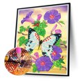 thumbnail image 2 of Diamond Painting 5D DIY Taladro en forma especial parcial Flor Mariposa (YXC418) Hugtrwg Para estrenar, 2 of 9