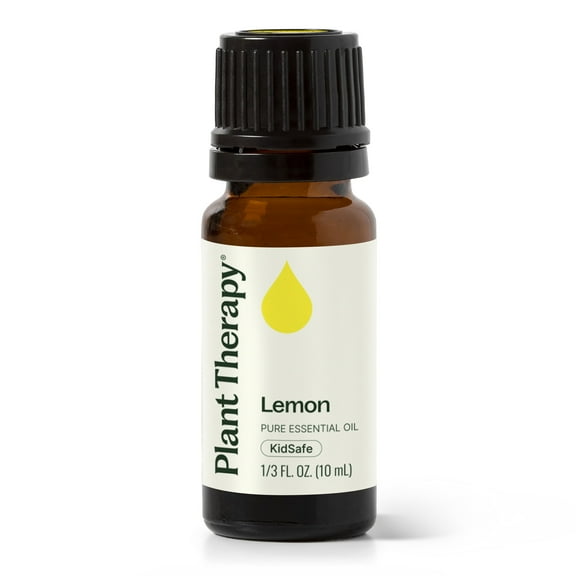 Plant Therapy Lemon Essential Oil 10 mL (1/3 oz) 100% Pure, Undiluted, Natural Aromatherapy