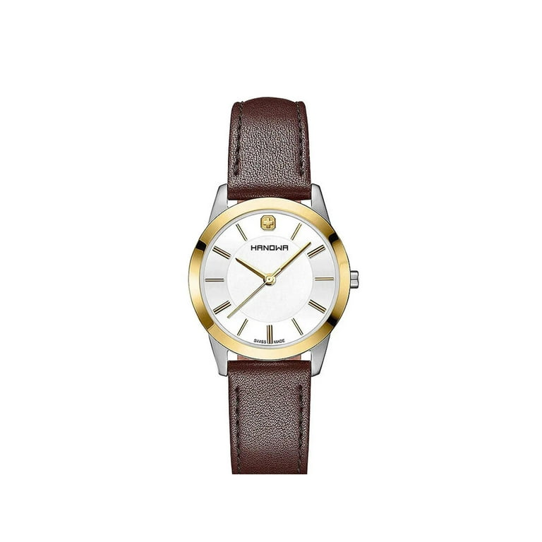 Hanowa Elements Stainless Steel Gold Dial Quartz Ladies Watch 16