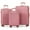 Pink, variant on Sunbee Hardside Luggage Set 3 Piece Set Lightweight Suitcase with TSA Lock Spinner Wheels