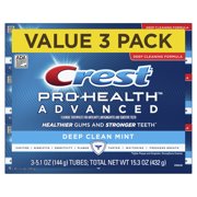 (2 pack) (6 pack) Crest Pro-Health Advanced Deep Clean Toothpaste, Mint, 5.1 oz