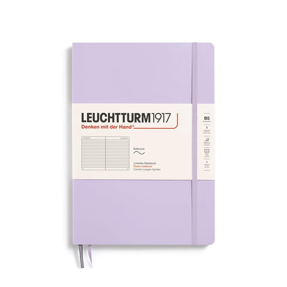Cuaderno LEUCHTTURM1917 tapa blanda B5 178x254 mm rayado lila