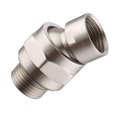 thumbnail image 2 of Shower Connector Ball Joint Shower Head Swivel Ball Adapter Adjustable Shower Arm Extension Universal Component Brushed Nickel, 2 of 5