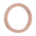 thumbnail image 2 of 1/5 Carat Diamond Wedding Band Ring in 14K Rose Gold(Ring Size 10.25) (I1-I2 Clarity), 2 of 5
