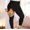 Black, variant on Oversized Fleece Warm Yoga Pants for Women Solid Seamless High Waist Leggings Plus Size Solid Thermal Tights for Fall Winter