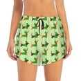 thumbnail image 2 of Pofeuu dogs St Patrick's Day Print Women's Athletic Shorts Running Workout Shorts Tummy Control Quick Dry Gym Shorts with Pockets Double layer sports shorts-Small, 2 of 7