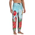 thumbnail image 4 of Xecao Winter Birds on the Fence Print Active Tech Joggers for Men, Mens Sweatpants Lounge Pants with Pockets-Small, 4 of 5