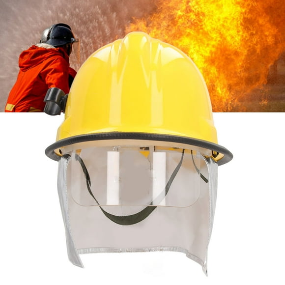 Firefighter Hard Hat, Fighter Protection Hard Hat Double Layered for Outdoor Emergency