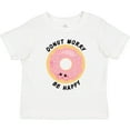 thumbnail image 3 of Inktastic Donut Worry Be Happy Pink Sprinkle Donut` Boys or Girls Toddler T-Shirt, 3 of 5