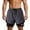#02 Dark Gray 【Mix, Match & Rotate: Stock Up on Daily Colors】, variant on Men's Quick Dry Swim Trunks Shorts, Double-Layer Printed Beach Sports Shorts, Elastic Waist Loose Fit, Breathable Water Repellent, for Swimming Surfing Gym, Summer Essentials