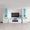 White, variant on Reno WH05 Electric Fireplace Modern Wall Unit Entertainment Center - White