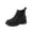 Black Glitter, variant on VitNoiva Girls Ankle Boots Low Heel Anti-Slip Kids Chelsea Booties Black PU 1 Big Kid