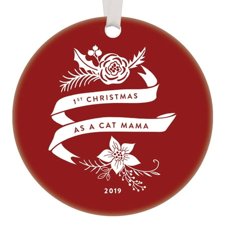Most Popular Christmas Gifts 2019 Rescue Cat Christmas Ornament 2019 First Xmas Mischievous Kitten Mom Kitty Adoption Gifts New Home Keepsake Present 1st Year Adopted Pet Collectible Fluffy Fur Baby Rustic Ceramic 3
