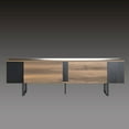 thumbnail image 7 of Atelier Mobili Mid Century Modern TV Stand for 75 Inch TV, Walnut Finish Entertainment Center, 7 of 7