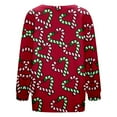 thumbnail image 5 of Christmas Cardigan Sweaters for Women Plus Size Long Sleeve Button Down Lightweight Knit Sweater Jacket Winter Xmas Open Front Holiday Christmas Sweater Red L, 5 of 5