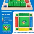 thumbnail image 2 of Shut The Box Games for Family Large Wooden Dice Games 1-4 Players Board Game with 10 Dices Math Games for Kids & Adults Smart Game for Learning Tabletop Games  12 Inches, 2 of 6