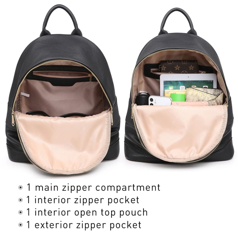 Vansarto Women Fashion Zipper Medium Backpack Purse Faux  display picture 1