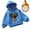 Blue, variant on Little Girls Pullover Hoodie Sweatshirt Long Sleeved Printed Hooded Jacket Outerwear Cozy Pullover Sweatshirt Top Size 6-7T , Pink