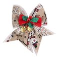 thumbnail image 1 of CSChome Christmas Bow Pendant Colorful Ribbon -Knot Xmas Tree Hanging Ornament Handmade Craft Gift Merry Christmas Pendant with Bells Crisp Sound, 1 of 7