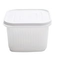 thumbnail image 1 of Food Preservation Box Transparent Double Layer Vegetable Drain Box For Household KitchenWhite, 1 of 1