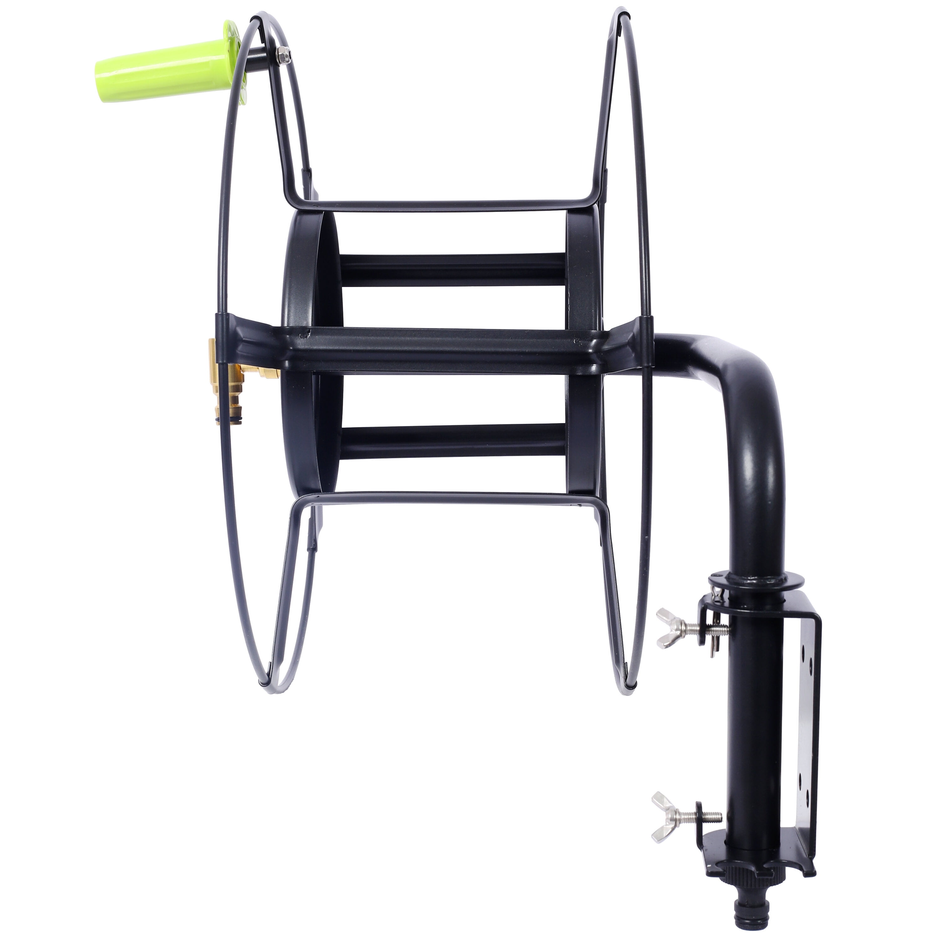 Swivel Hose Reel Wall Mount - 180 Degree Pivot Hose Hanger - Great for Garden Storage - Hose Holder Wall Mount for Garden Hose - Heavy Duty Steel Hose Hanger for Hose Reels,