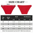 thumbnail image 3 of Men Sexy Swim Bikini Quick Dry Surfing Swimming Briefs Low Rise Padded Bathing Suit Briefs Breathable Solid Swimsuit Hook and Ring US Size S, 3 of 5