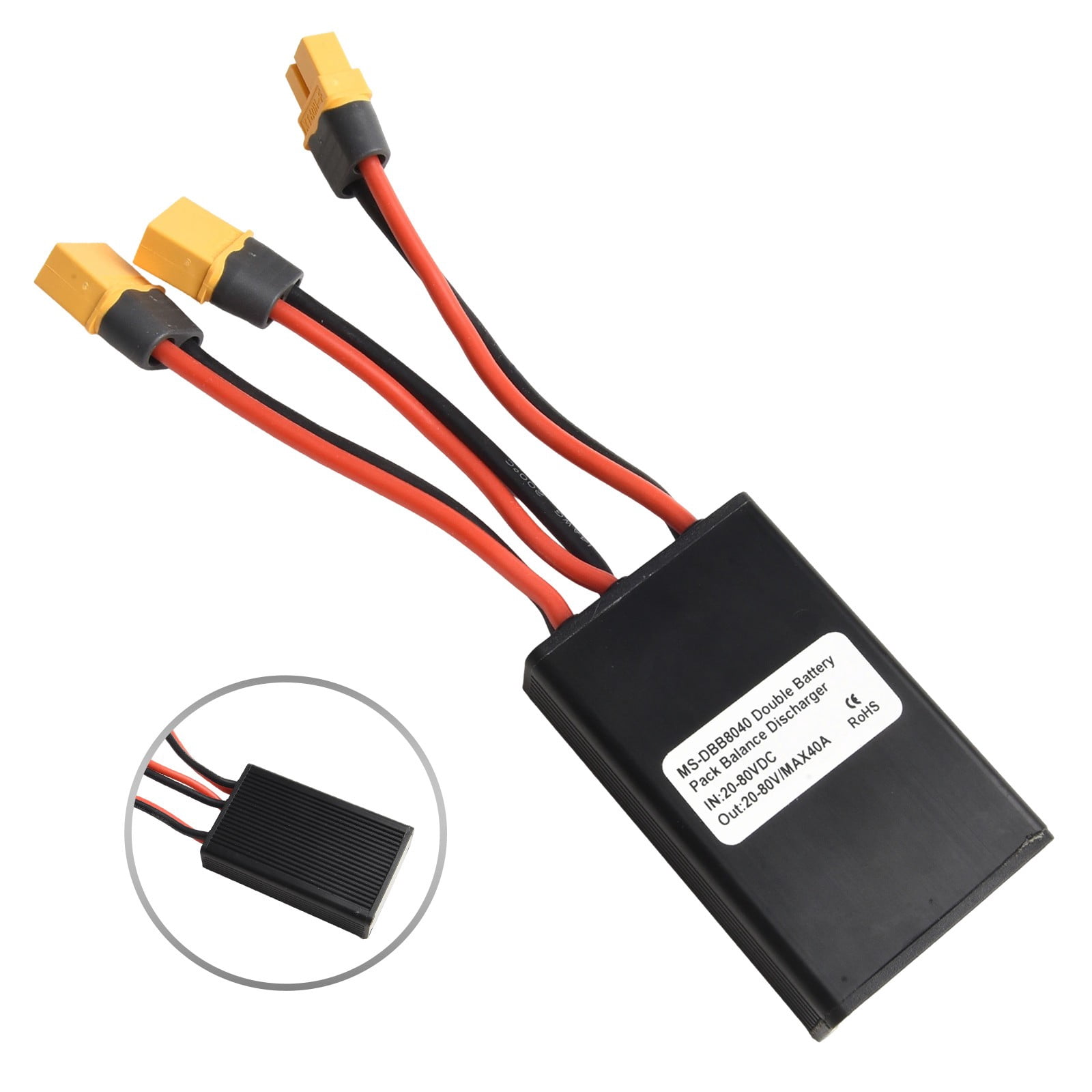 Arkzeo 1Pcs Ebike Module 24V 36V 48V 72V Electric Bike Scooter 2 Lithium Battery Parallel Module Cycling Accessories 24V-70V 40A
