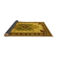 thumbnail image 2 of Ahgly Company Indoor Square Oriental Yellow Industrial Area Rugs, 3' Square, 2 of 4