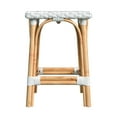 thumbnail image 6 of Butler Specialty Company Riviera Square 24"H Rattan Counter Stool - Glossy White, 6 of 6