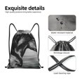 thumbnail image 4 of Qekee Running Horse Print Sports Backpack,Foldable Day Pack,Waterproof Drawstring Bags for Sports, Gym, and Travel-Medium, 4 of 6
