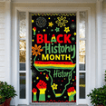 thumbnail image 7 of Vibrant Black History Month Banner with African Map Fist Raising Flowers and Fireworks Party Backdrop Decorations for Celebrations Events Community Gatherings Photo Props, 7 of 7