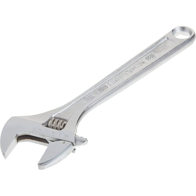 CRAFTSMAN Adjustable Wrench - Reversible Jaw - 10-in - Steel - Chrome