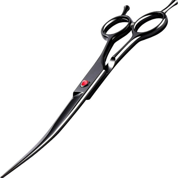 Professional 7.5 Inch Dog Hair Grooming Scissor Up Curved Scissors Pet Shears For Dog Hair Grooming
