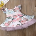 thumbnail image 4 of Bébé bébé Filles Dentelle Fleur Princesse Fête Robe de Concours, 4 of 6