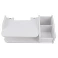 thumbnail image 3 of BRIGHTFUFU Estante flotante de montaje en pared Soporte de consola de TV Enrutadores WIFI Soporte de control remoto Organizador Rack Soporte de pared para sala de estar en casa Oficina (Blanco), 3 of 7