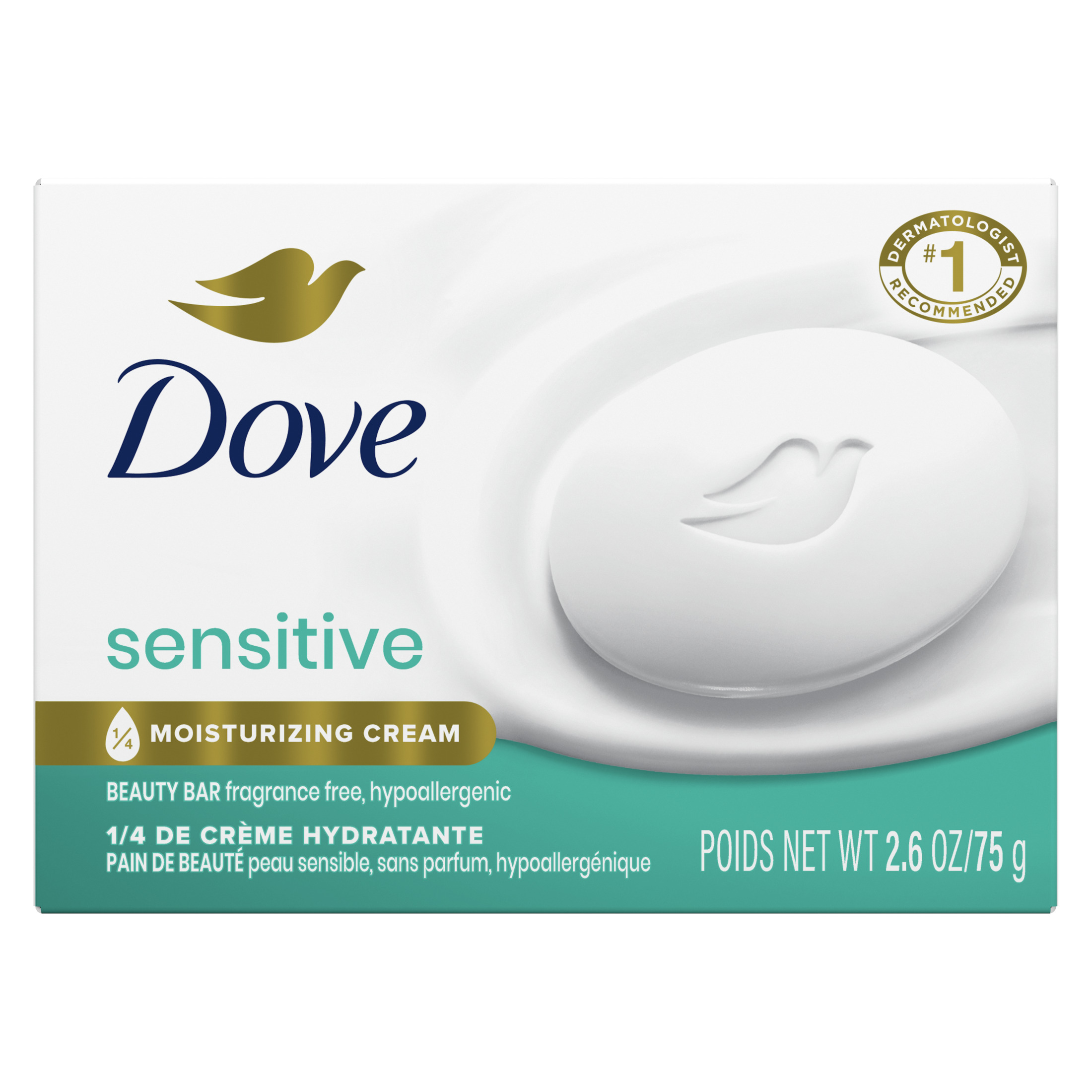 Dove Beauty Bar Sensitive Skin Fragrance Free 36-Pack photo 2