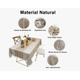 thumbnail image 3 of Mantel Para Mesa Rectangular Decoracion Comedor color beige, 3 of 4