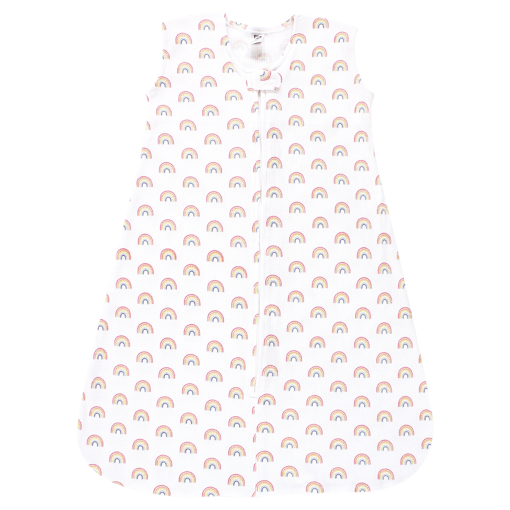 Hudson Baby Infant Girl Thermal Sleeveless Sleeping Bag 2pk, Creative Rainbows, 6-12 Months