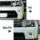 thumbnail image 2 of Car Front Bumper Fog Lamp Light Bezel Frame Left Right For Land Rover Range Rover Sport 2010 2011 2012 2013 Silver ABS Plastic, 2 of 5